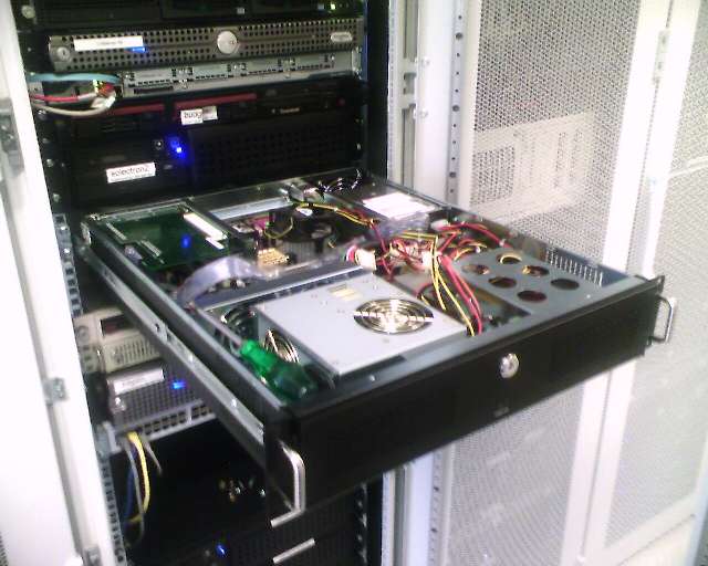 Our old server in the rack